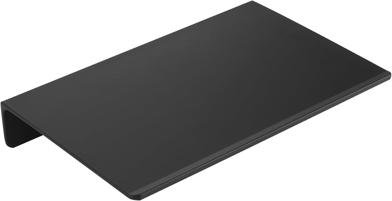 JOOM Small Metal Wall Floating Shelf - Metal Wall Shelf, Black Floating Shelf, Small Bathroom Shelf, Display Shelves for Wall Storage (Black, 8Inch)